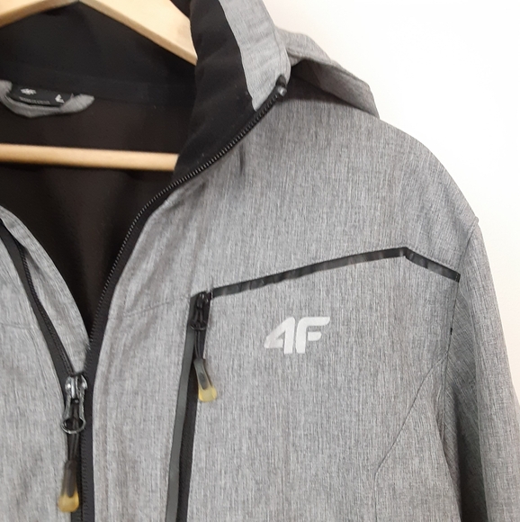 4F Street Racer grey neo-dry zip up waterproof windproof jacket men size large - Picture 4 of 13